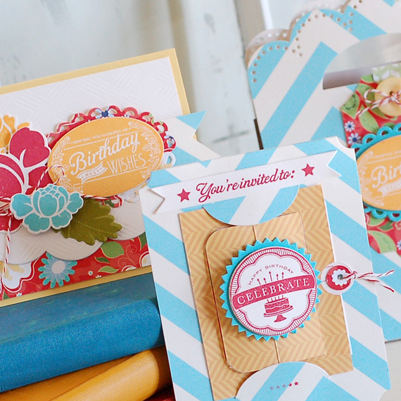 Stamps:  2012 Birthday Tags, Rosie Posie, By Invitation<br />
Ink:  Pure Poppy, Summer Sunrise,...