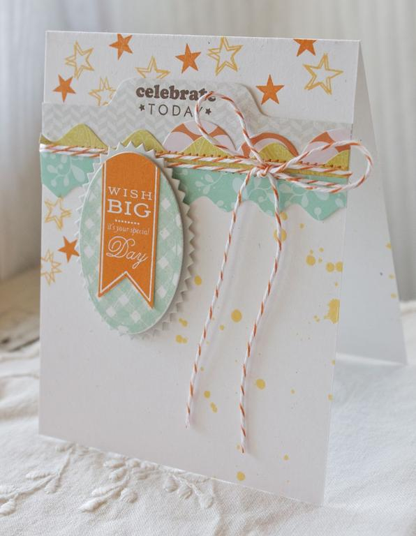 Stamps:2012 Birthday Tags<br />
Ink:Aqua Mist, Orange Zest, Dark Chocolate<br />
Paper:Rustic...