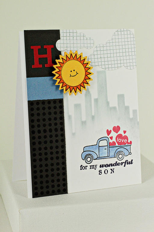 My Wonderful Son<br />
<br />
Stamps: Tremendous Treats, Back Pocket Basics, World's...