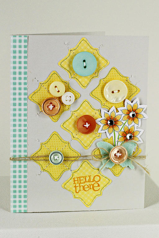 Hello There<br />
<br />
Stamps: Frame Out #2, Back Pocket Basics, Bitty Background Blocks<br...