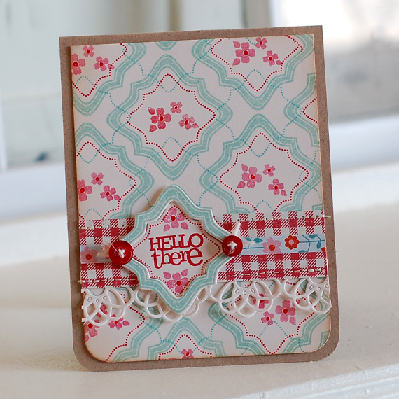 Stamps:  Framed Out #2, Tag-its #5<br />
Ink:  Aqua Mist, Hawaiian Shores, Hibiscus Burst, Pure...