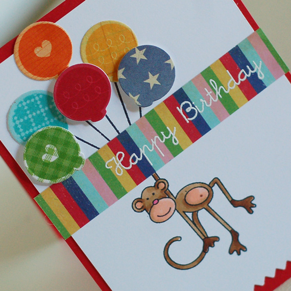 Stamps:  Hear-2-Heart #2, Tremendous Treats: Birthday<br />
Ink:  New Leaf, Pure Poppy,...