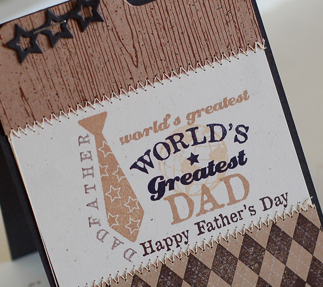 Stamps:  World's Greatest, Masculine Motifs, A Little Argyle<br />
Ink:  Classic Kraft,...