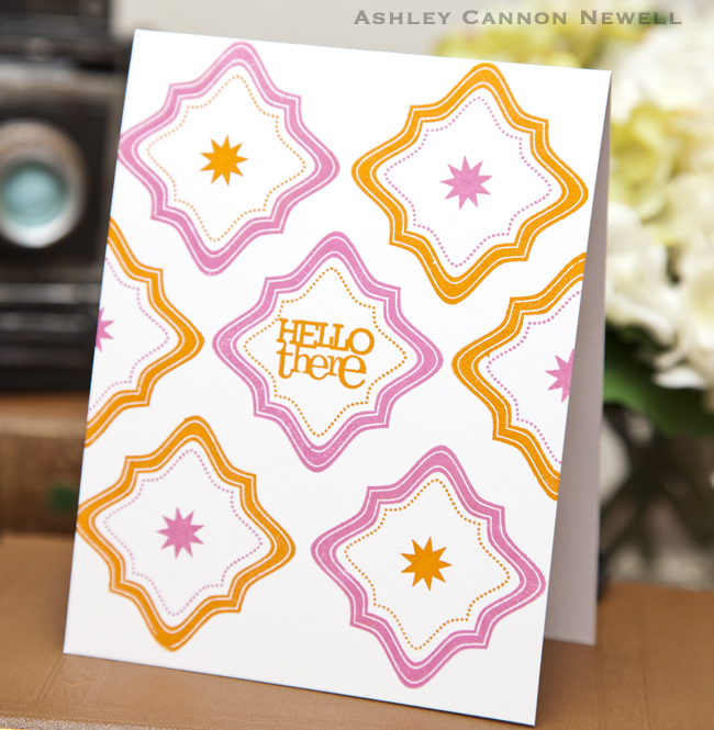Supplies<br />
<br />
Stamps:  Framed Out #2<br />
Ink: Raspberry Fizz + Orange Zest <br />...