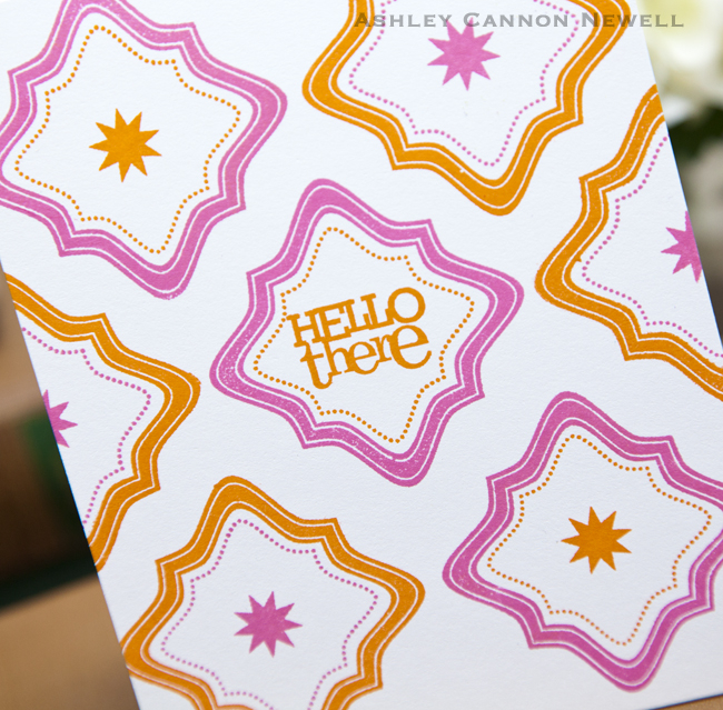 Supplies<br />
<br />
Stamps:  Framed Out #2<br />
Ink: Raspberry Fizz + Orange Zest <br />...
