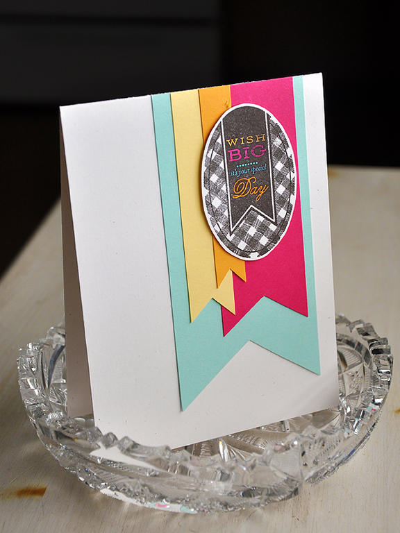 Stamps: 2012 Birthday Tags<br />
Ink: Smoky Shadow<br />
Cardstock: Rustic White, Aqua Mist,...