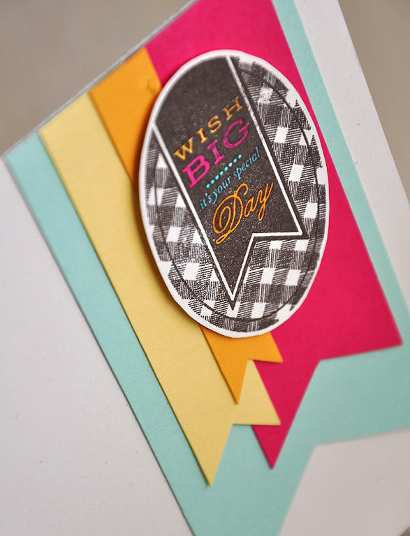 Stamps: 2012 Birthday Tags<br />
Ink: Smoky Shadow<br />
Cardstock: Rustic White, Aqua Mist,...
