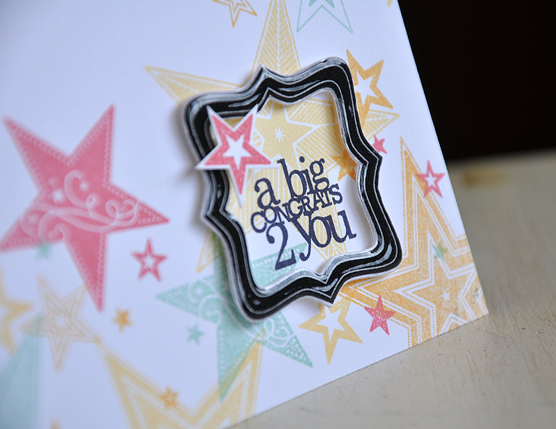 Stamps: Super Stars &amp; Framed Out #2<br />
Ink: Aqua Mist, Harvest Gold, Summer Sunrise,...