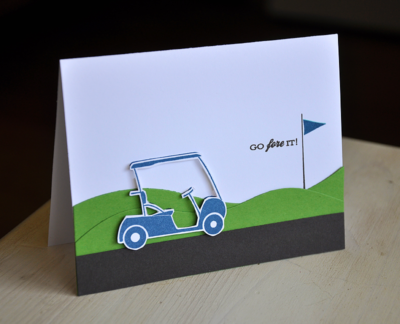 Stamps: On The Links<br />
Ink: Enchanted Evening &amp; Smokey Shadow<br />
Cardstock: White,...