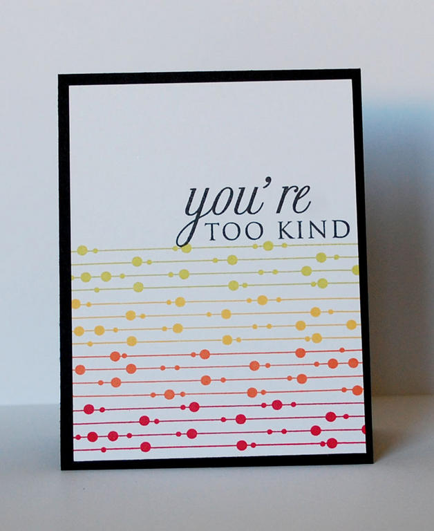 Stamps-<br />
Papertrey Ink- Background Basics Retro, Think Big Favorites #1<br />
<br />...