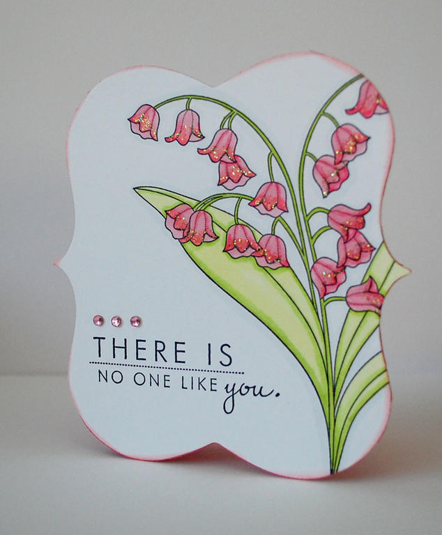 Stamps- Papertrey Ink; Year of Flowers: Lily of the Valley, Year of Flowers: Larkspurs<br />...
