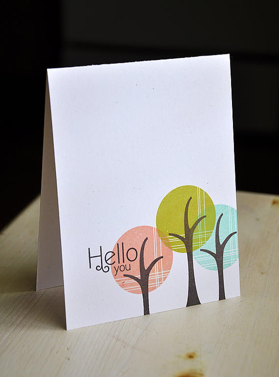 Stamps: Trendy Tree Tops<br />
Ink: Melon Berry &amp; Smokey Shadow<br />
Cardstock: Kraft...