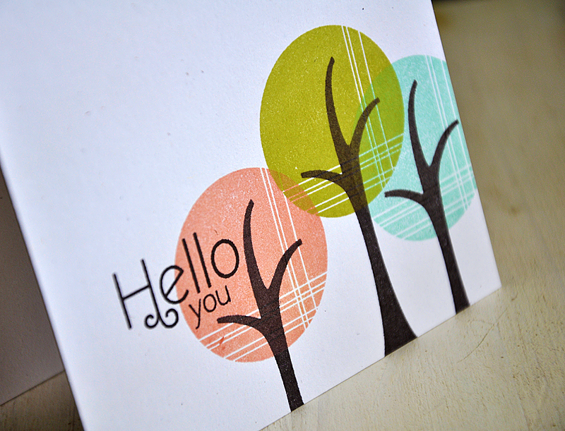 Stamps: Trendy Tree Tops<br />
Ink: Melon Berry &amp; Smokey Shadow<br />
Cardstock: Kraft...