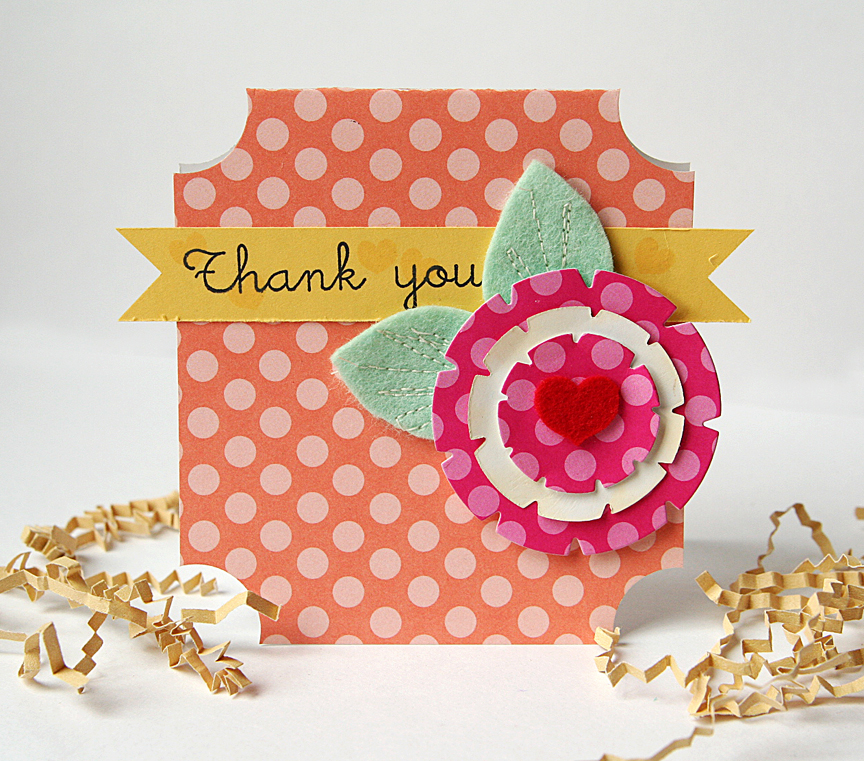 Stamps: Heart-2-Heart #3<br />
Ink: Harvest Gold, True Black<br />
Paper: Melon Berry Pattern...