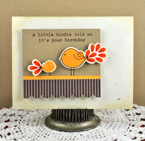 Paper: rustic cream, kraft, summer sunrise, dark chocolate pattern pack<br />
Stamps: Tweet...