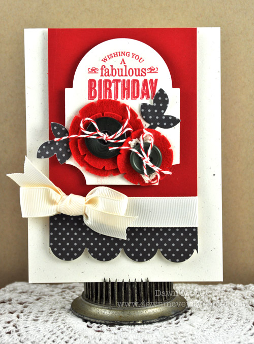 Paper: rustic cream, pure poppy, smokey shadow pattern pack<br />
Stamps: Tagged Sentiments<br...