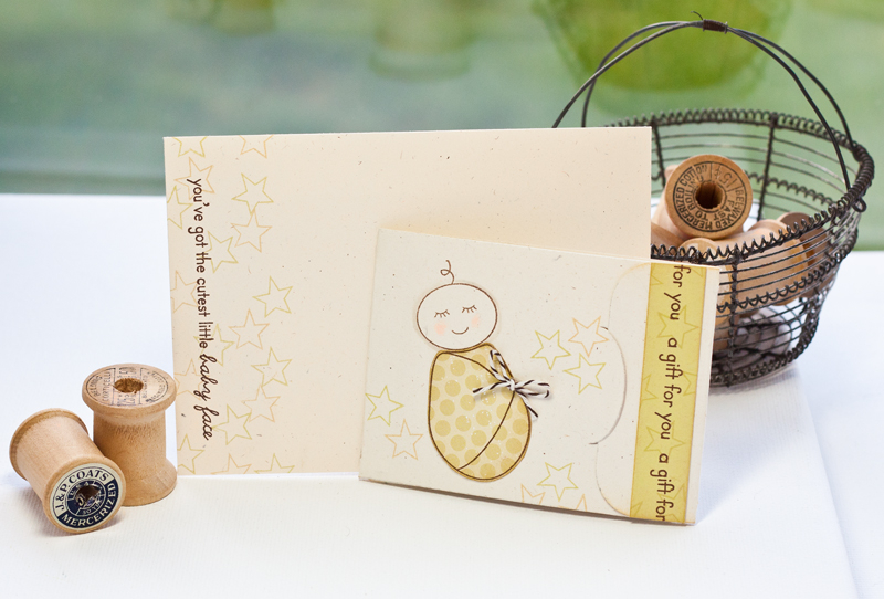 Congrats Baby<br />
<br />
Stamps-  Baby Face<br />
Ink- Spring Moss, Fine Linen, Dark...