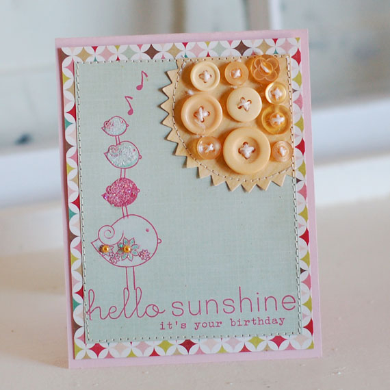 Stamps:  Tweet Talk, Think Big Favorites #15, Little Bitty Bird Additions (music notes)<br />...