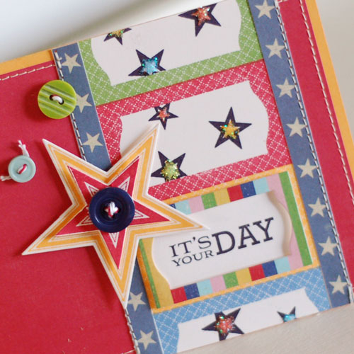 Stamps:  Framed Out #3, Super Stars<br />
Ink:  True Black, New Leaf, Pure Poppy, Summer...