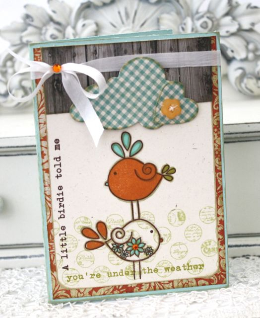 Papertrey Ink Supplies Used:<br />
Stamps:<br />
Tweet Talk and Background Basics:...
