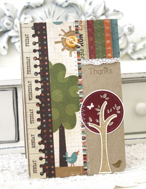 Papertrey Ink Supplies Used:<br />
Stamps:<br />
Trendy Tree Tops<br />
Ink:<br />
Classic...