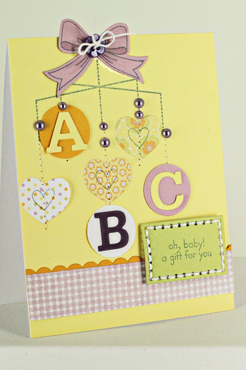 Stamps: Baby Face, BB: Gingham, Bells &amp; Boughs<br />
Dies: Small Scalloped Border,...