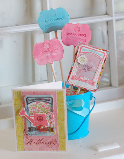 Stamps:  Garden Variety, Garden Variety II, Year of Flowers Titles<br />
Ink:  Berry Sorbet,...