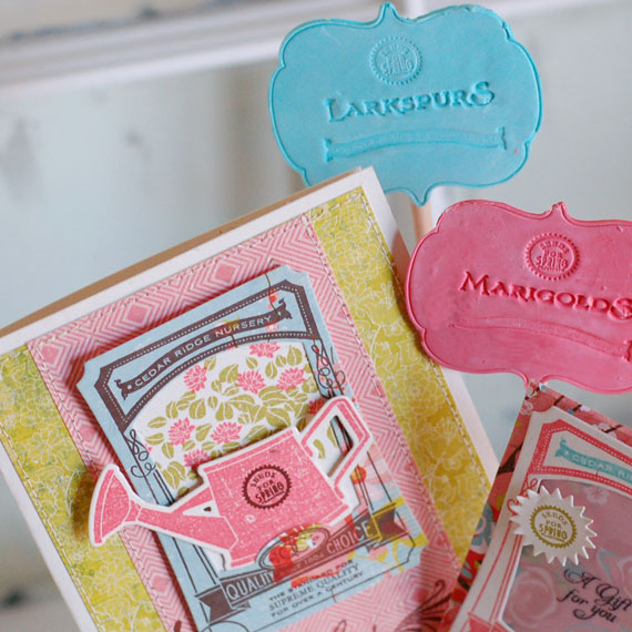 Stamps:  Garden Variety, Garden Variety II, Year of Flowers Titles<br />
Ink:  Berry Sorbet,...