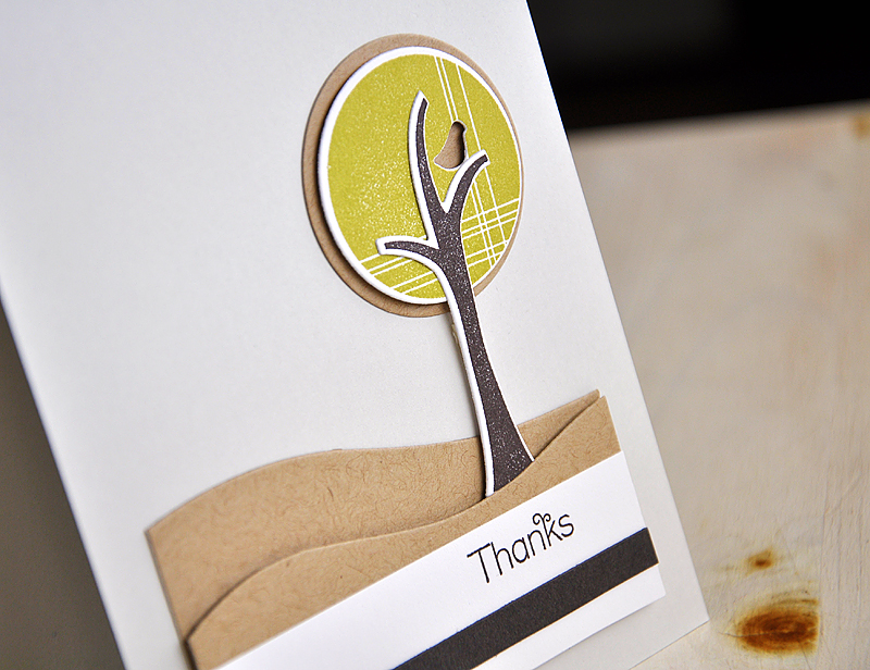 Stamps: Trendy Tree Tops<br />
Ink: Simply Chartreuse &amp; Smokey Shadow<br />
Cardstock:...