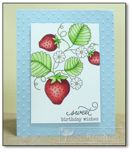Supplies<br />
Stamps: Strawberry Patch, Strawberry Patch Sentiments (PTI);<br />
Colors:...