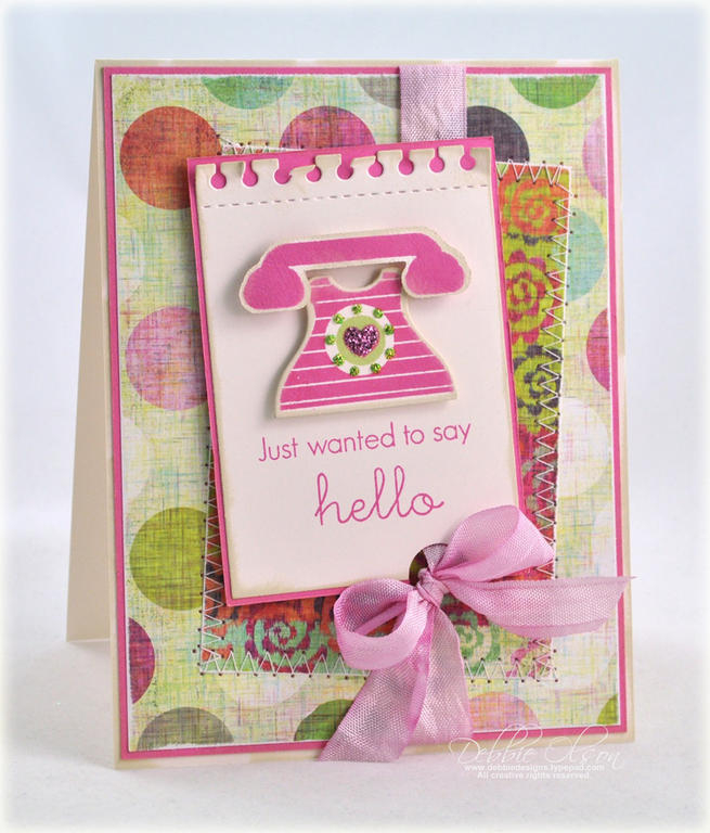 Stamps: Heart-2-Heart #4<br />
Cardstock: Vintage Cream, Hibiscus Burst<br />
Ink: Raspberry...