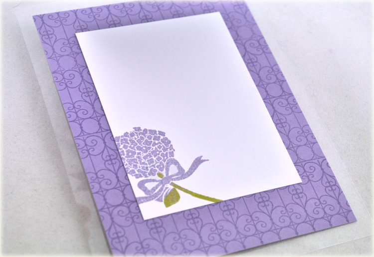 Stamps: Happy Hydrangeas, Fillable Frames Sentiments, Background Basics: Wrought Iron<br />...