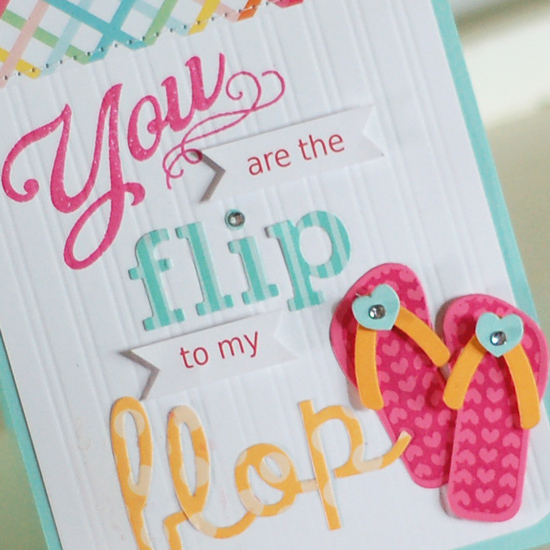 Stamps:  Flipping Out, Simply You<br />
Ink:  Raspberry Fizz<br />
Cardstock:  Stamper&#039;s...