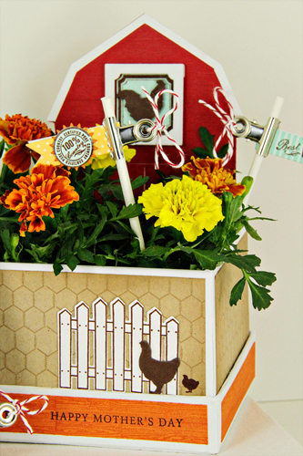 Stamps: On the Farm, Framed Out #1, Mother, Little Bitty Birdie Additions, Background Basics:...