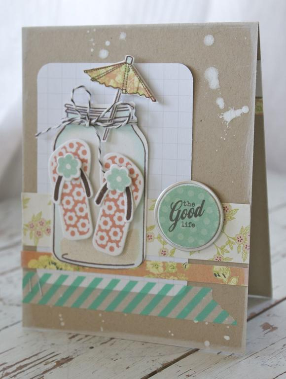 Stamps:Flipping Out, Friendship Jar, Friendship Jar Summer Series<br />
Ink<img...