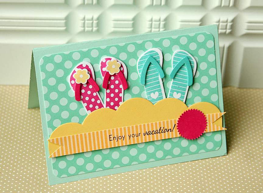 STAMPS: Flipping Out<br />
INK: Harvest Gold, Raspberry Fizz, Hawaiian Shores, True Black,...