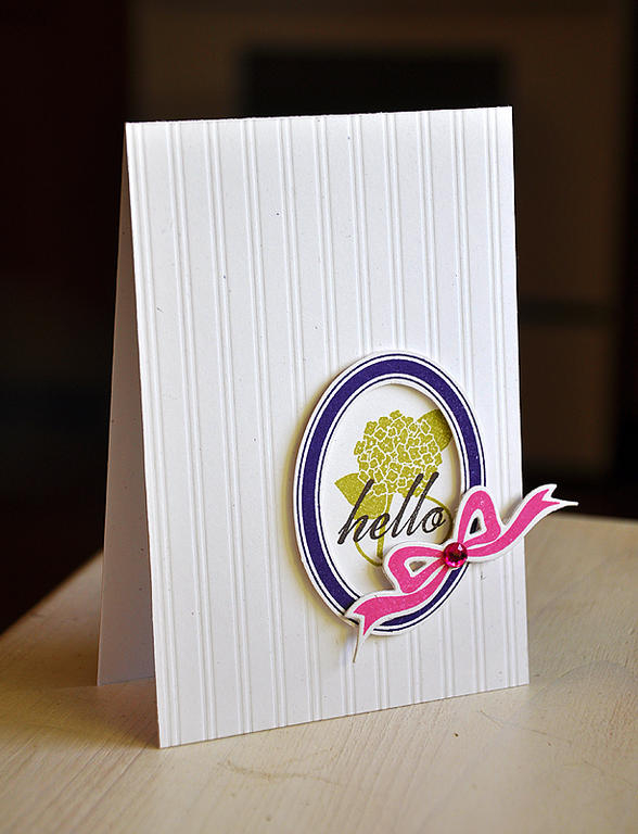 Stamps: Happy Hydrangea<br />
Ink: Royal Velvet, Spring Moss, Raspberry Fizz &amp; Smokey...