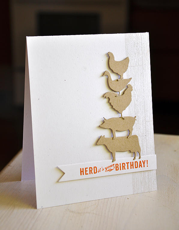 Stamps: On The Farm &amp; BB: Farm &amp; Barn<br />
Ink: Soft Stone &amp; Canyon Clay<br />...