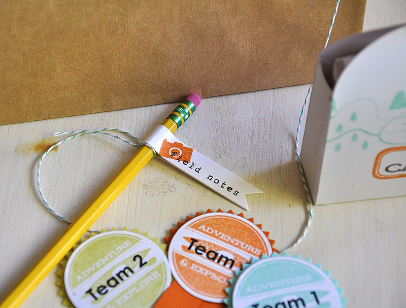 Stamps: Summer Camp<br />
Ink: Aqua Mist, Spring Moss, Canyon Clay &amp; Smokey Shadow<br />...