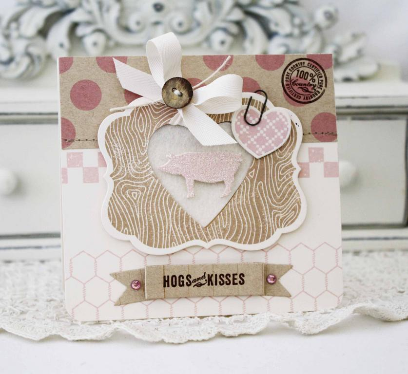 Papertrey Ink Supplies Used:<br />
Stamps:<br />
On the Farm, Modern Wood Mats, Background...