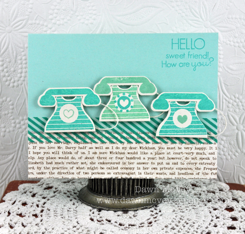 Paper: rustic cream, aqua mist, dearest jane<br />
Stamps: Heart-2-Heart #4<br />
Ink:...