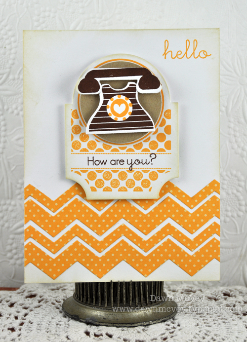 Paper: stamper&#039;s select white, summer sunrise pattern pack, kraft<br />
Stamps:...