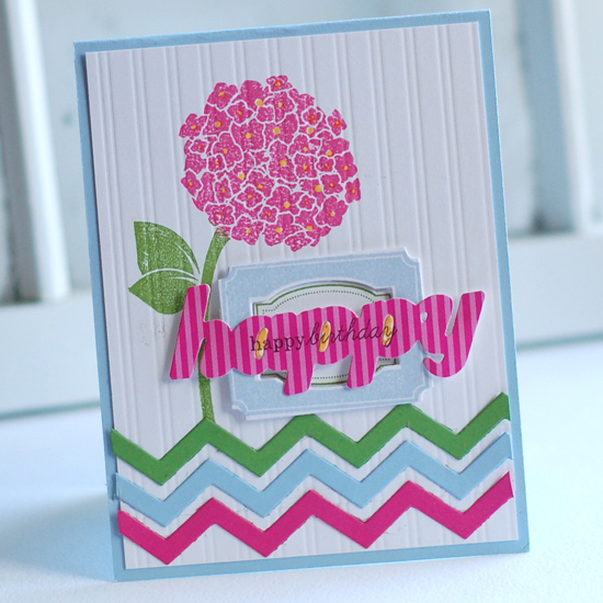 Stamps: Framed Out #4, Happy Hydrangea, Fillable Frames Sentiments<br />
Ink:  Raspberry Fizz,...