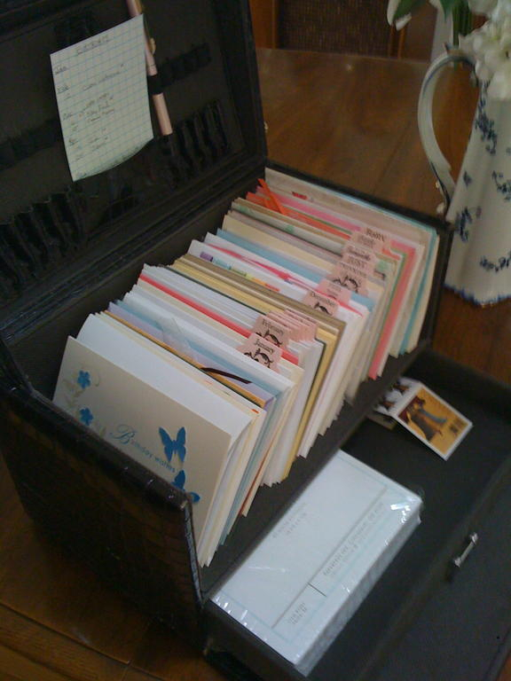 card organizer box