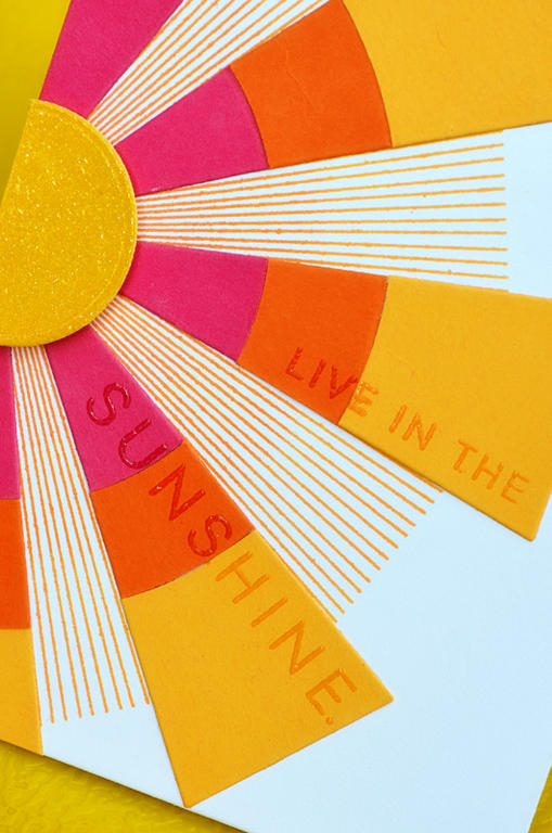 Stamps - Hello Sunshine<br />
CS - White, Raspberry Fizz, Orange Zest, Summer Sunrise<br />...