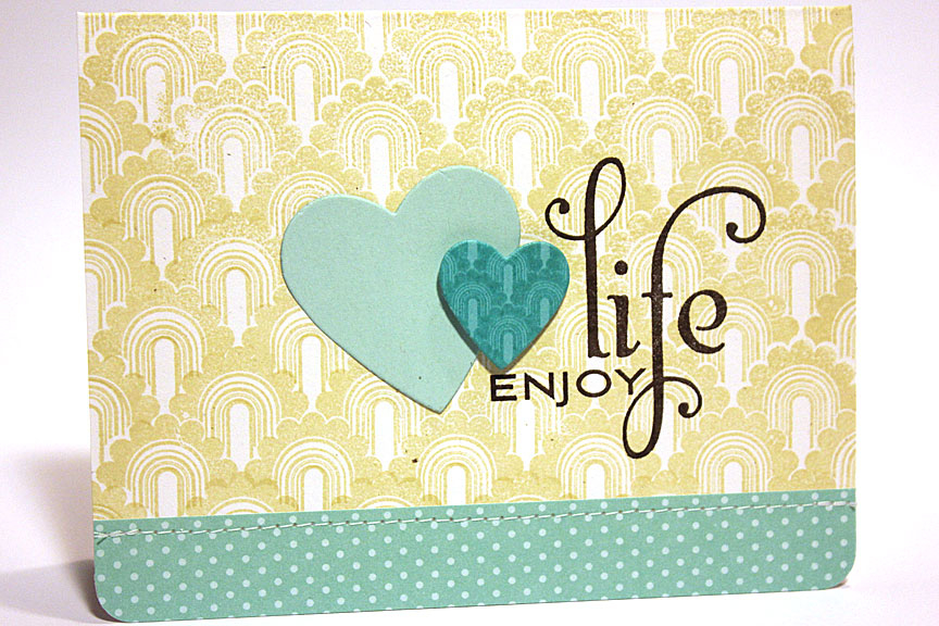 stamps: Background Basics: Rainbows, Think Big Favorites #17<br />
<br />
ink: Fine Linen,...