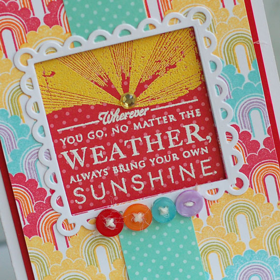 Stamps:  BB: Rainbows, Hello Sunshine, On the Farm<br />
Ink:  Pure POppy, Orange Zest, Summer...