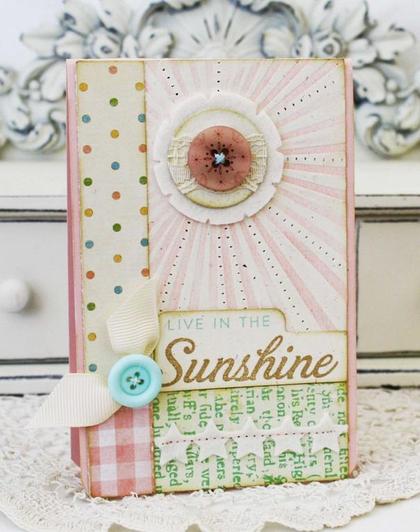 Papertrey Ink Supplies Used:<br />
Stamps:  Hello Sunshine<br />
Cardstock:  Sweet Blush,...