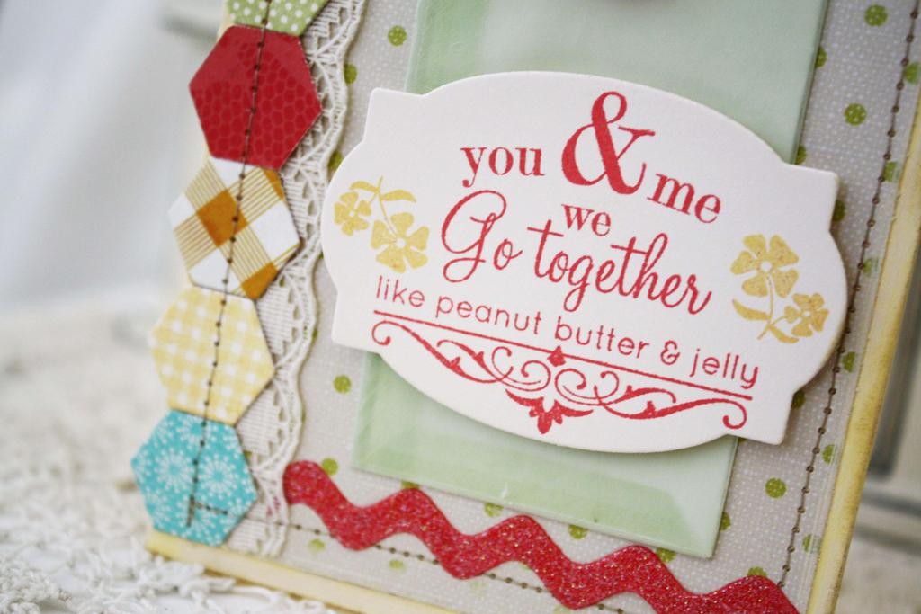 Papertrey Ink Supplies Used:<br />
Stamps:<br />
Happy Hexagons, We Go Together<br />...