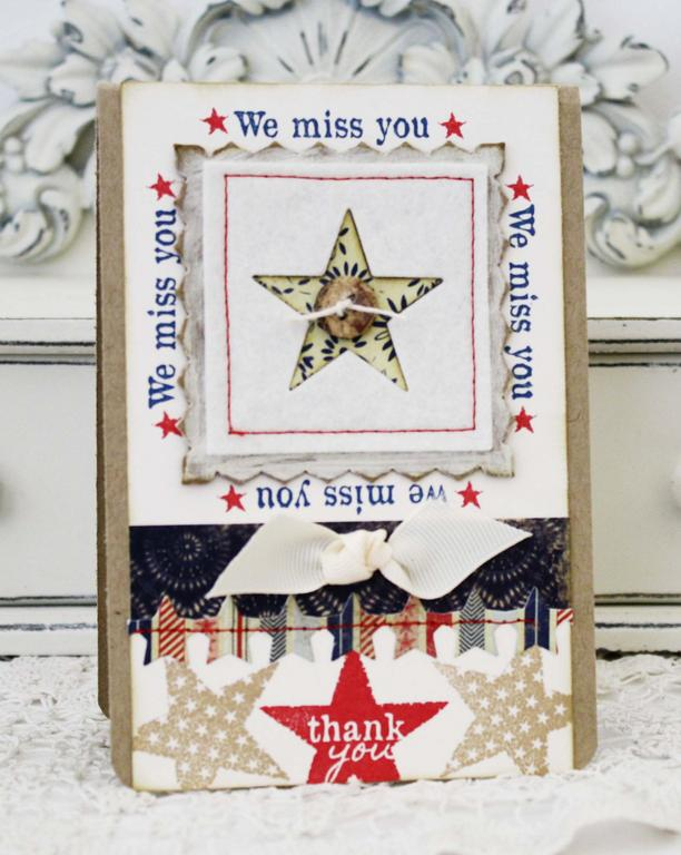 Papertrey Ink Supplies Used:<br />
Stamps:<br />
Military Hero and Military Stars<br />...